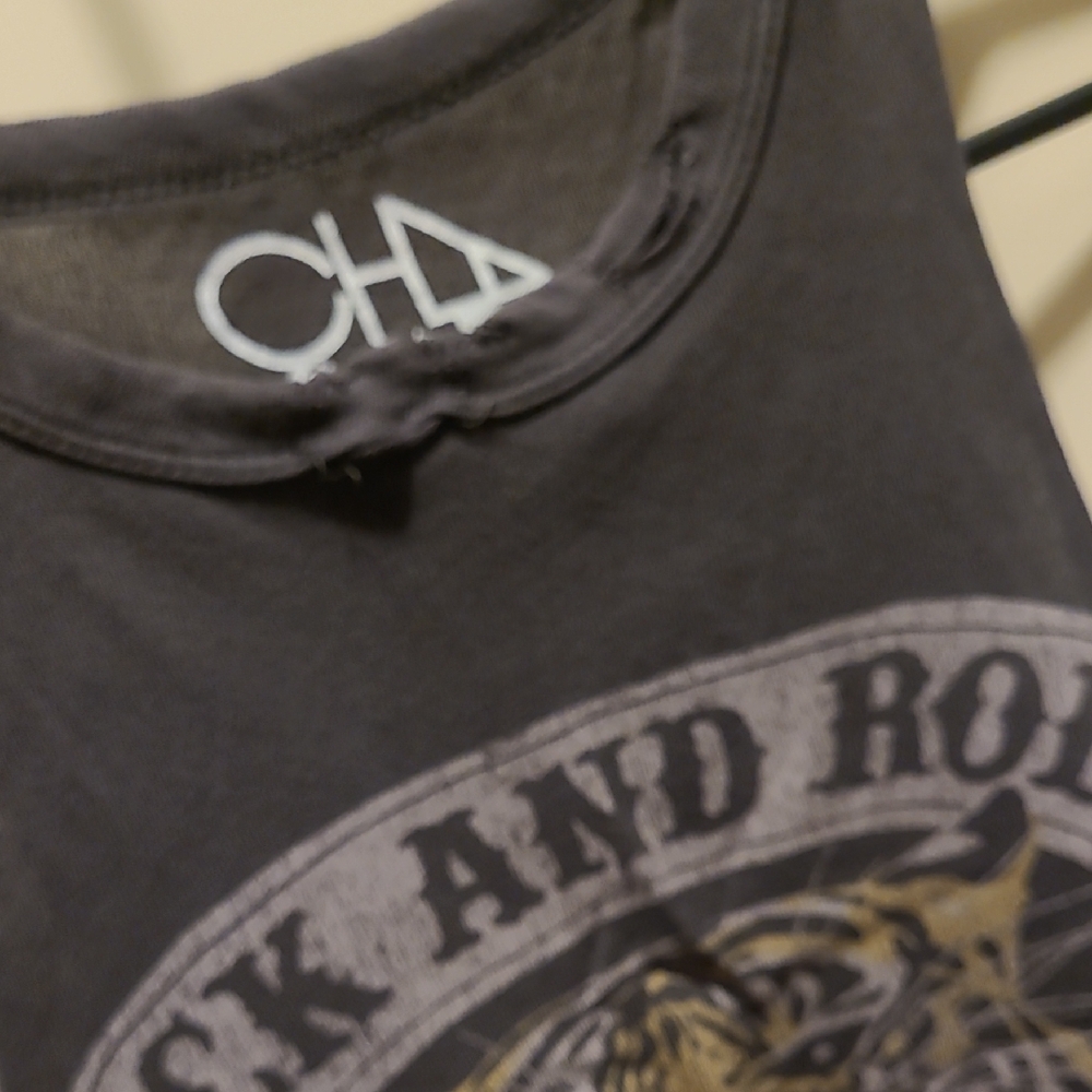 Chaser Black Rock and Roll Tiger Tank Top - Picture 4 of 7
